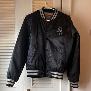 Vintage Starter White Sox Black Varsity Jacket Size M